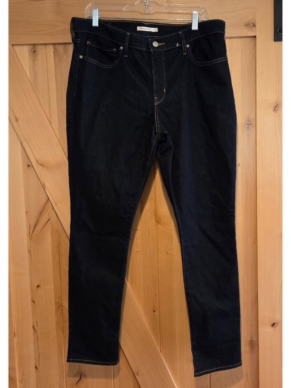 Levis 311 Shaping Skinny Size 33 x30 Jeans Dark Wash Blue Denim Stretch
